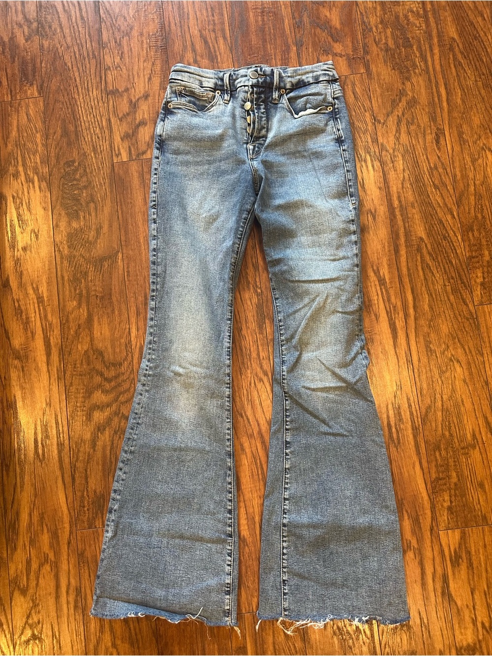 Good American Light Blue Flare Jeans size 26/2